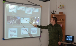 Сотрудник следственного управления провел учебное занятие в кадетских классах Следственного комитета Российской Федерации